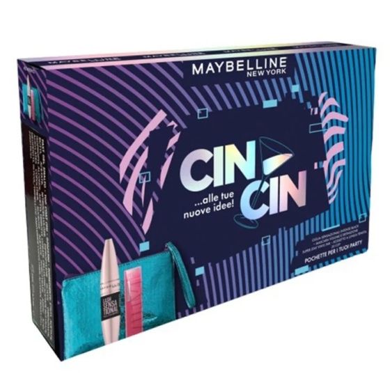 Maybelline Lash Sensational Mascara + Vinyl Ink Rossetto 20 Coy Cofanetto Makeup