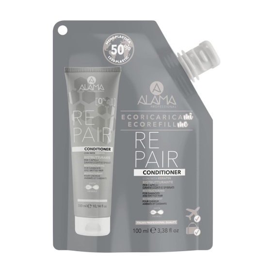 Alama Repair Balsamo Ristrutturante Per Capelli Danneggiati Ecoricarica 100 ml