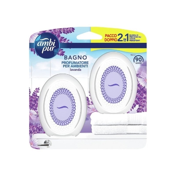 Ambi Pur Profumatore Per Bagno - Lavanda 2 pz