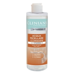 Clinians Vitamina C Acqua Micellare Illuminante Pelli Spente e Opache 400 ml