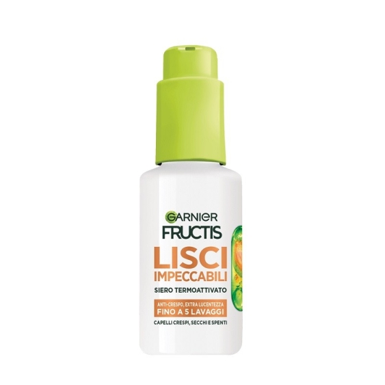 Garnier Fructis Lisci Impeccabili Siero Termoattivato Anti-Crespo Extra-Lucentezza 50 ml