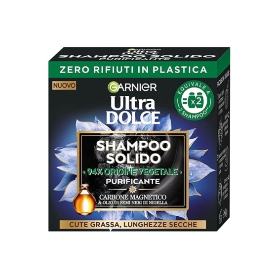 Garnier Ultra Dolce Shampoo Solido Purificante Carbone Magnetico 60 gr