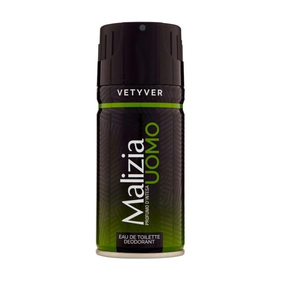 Malizia Deodorante Per Uomo Al Vetyver Spray Da 150 Ml