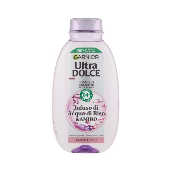 Garnier Ultra Dolce Shampoo Lisciante Acqua Di Riso & Amido 250 ml