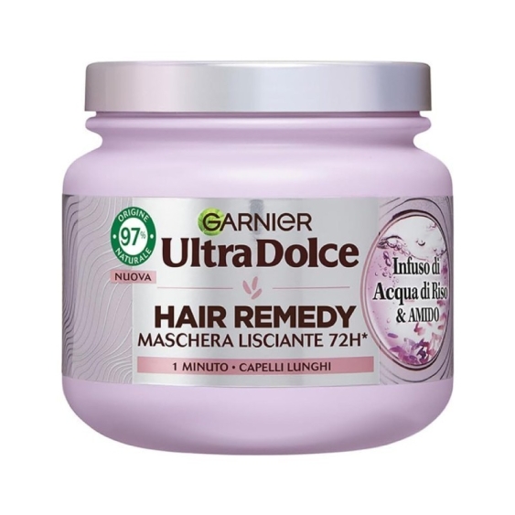 Garnier Ultra Dolce Hair Remedy Maschera Lisciante Acqua Di Riso & Amido 340 ml
