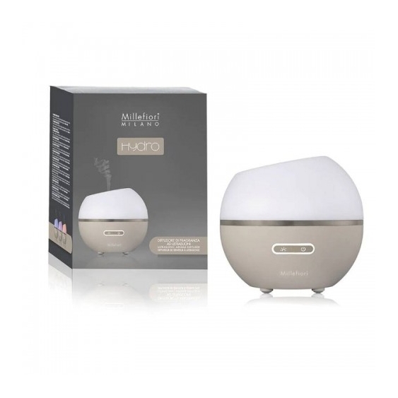 Millefiori Milano Hydro Mezza Sfera Diffusore Di Fragranza Ad Ultrasuoni Colore Bianco Tortora
