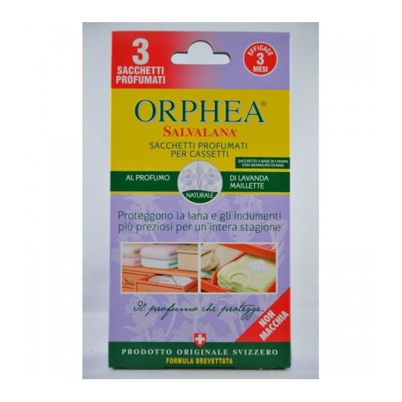 Orphea Salvalana Sacchetti Per Cassetti E Armadi Al Profumo Di Lavanda Maillette 3 Sacchetti