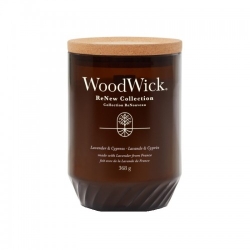 Woodwick Lavender & Cypress Candela Profumata Grande 368 G