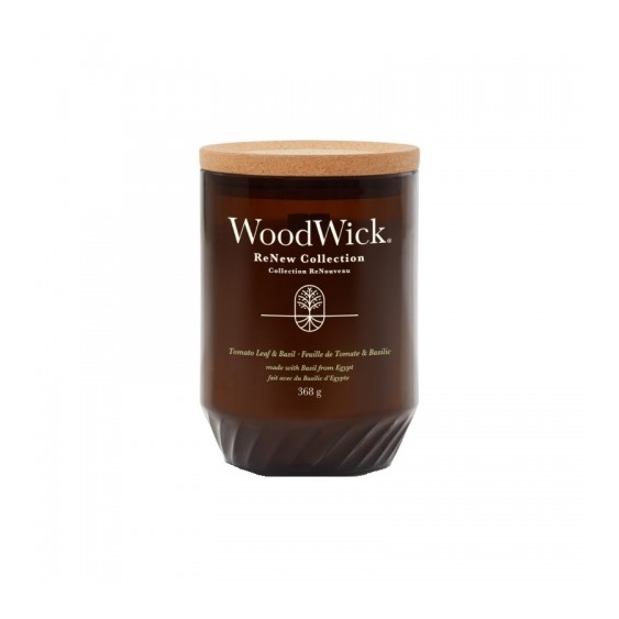 Woodwick Tomato Leaf & Basil Candela Profumata Grande 368 G