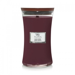 Woodwick Black Cherry Candela Profumata Clessidra Grande 609 G