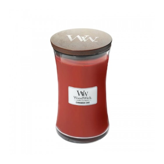 Woodwick Cinnamon Chai Candela Profumata Large 609 G