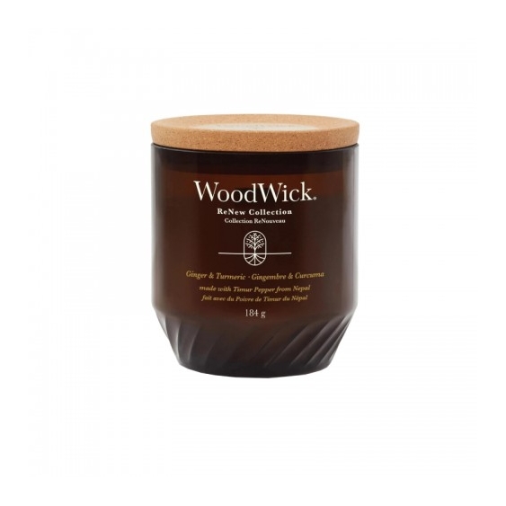 Woodwick Renew Collection Ginger & Tumeric Candela Media 184 G