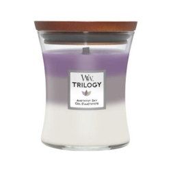 Woodwick Trilogy Amnet Sky Candela Profumata Medium 275 G