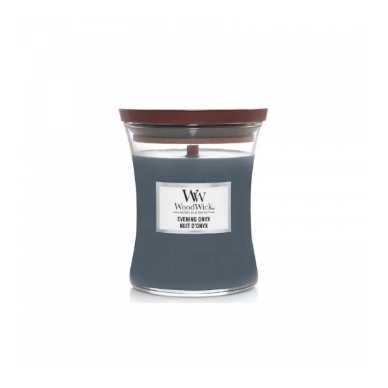 Woodwick Evening Onyx Candela Profumata Clessidra Media 275 G