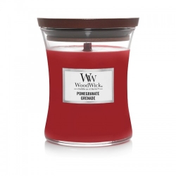Woodwick Pomegranate Candela Profumata Clessidra Media 275 G