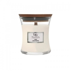 Woodwick Linen Candela Profumata Clessidra Small 85 G
