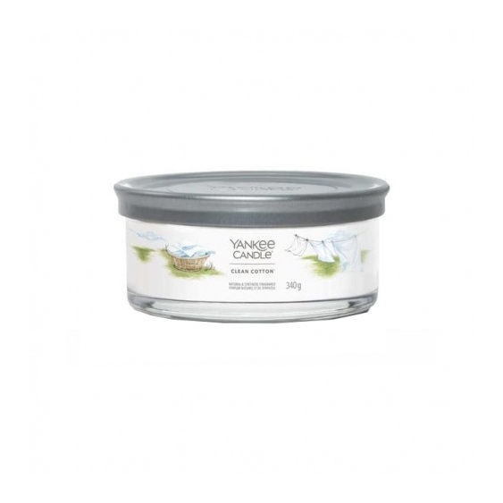 Yankee Candle Clean Cotton Candela Tumbler A 5 Stoppini Signature 340 G