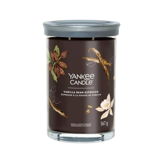 Yankee Candle Vanilla Bean Espresso Candela Signature Tumbler Profumata Grande