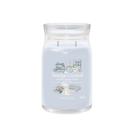 Yankee Candle A Calm & Quiet Place Candela Profumata Signature Grande In Giara 567 G