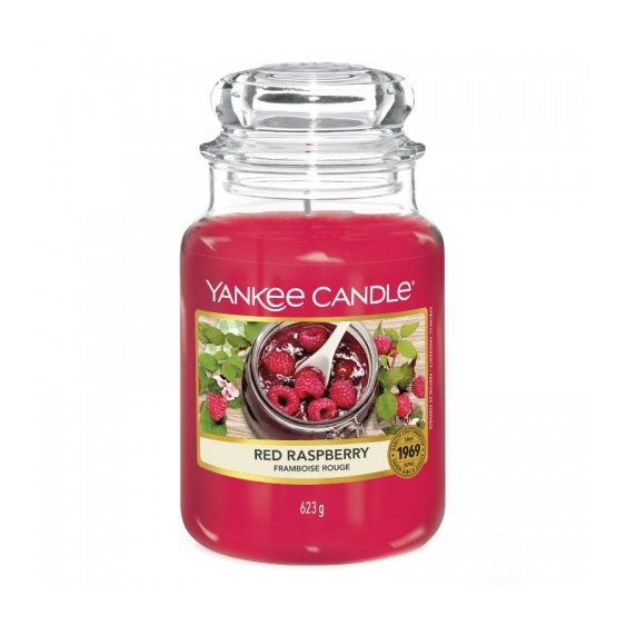 Yankee Candle Red Raspberry Candela Profumata In Giara Grande 623 G
