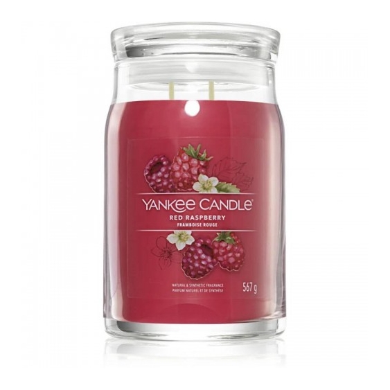 Yankee Candle Red Raspberry Candela Signature Jar Profumata Grande