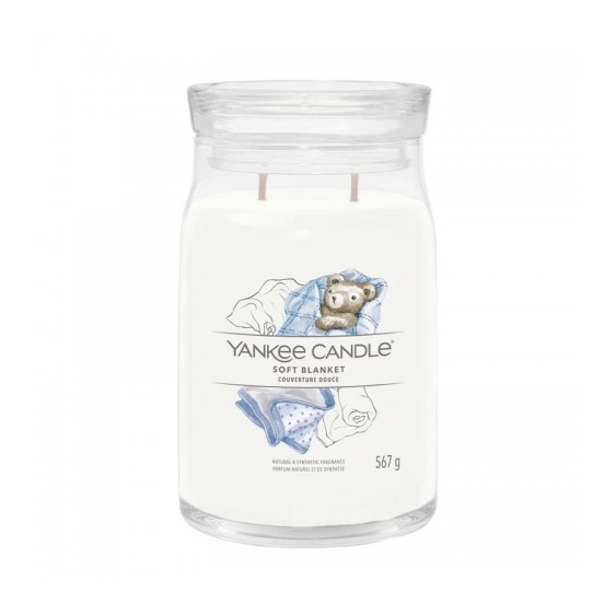 Yankee Candle Soft Blanket Candela Signature Jar Profumata Grande