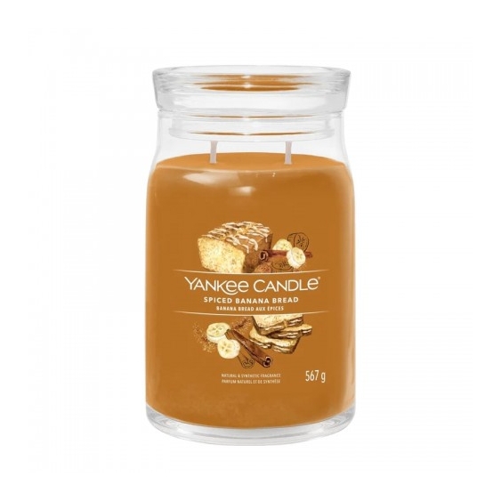 Yankee Candle Spiced Banana Bread Candela Signature Profumata In Giara Grande 567 G