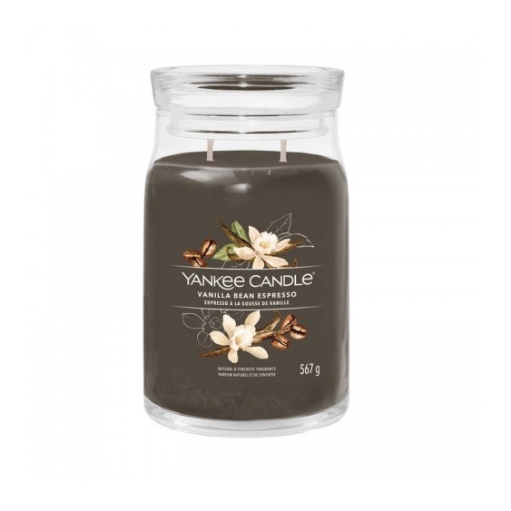 Yankee Candle Vanilla Bean Espresso Candela Signature Jar Profumata Grande