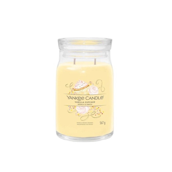 Yankee Candle Vanilla Cupcake Candela Signature Jar Profumata Grande