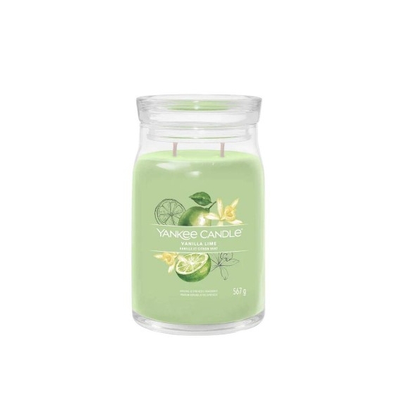 Yankee Candle Vanilla Lime Candela Signature Jar Profumata Grande