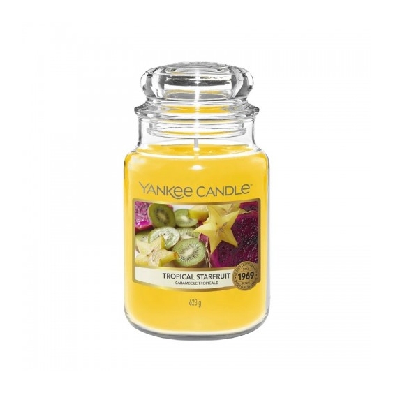 Yankee Candle Tropical Starfruit Candela Profumata In Giara Grande 623 G