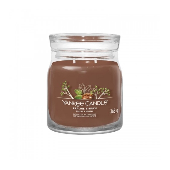 Yankee Candle Praline & Birch Candela Profumata Signature Media 368 G