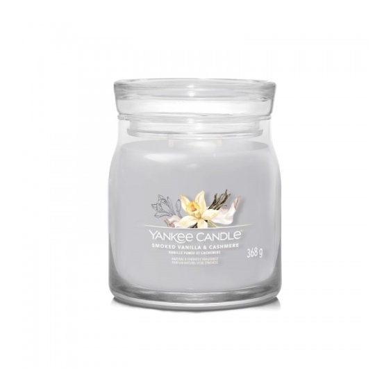 Yankee Candle Signature Smoked Vanilla & Cashmere Candela In Giara Media 368 G