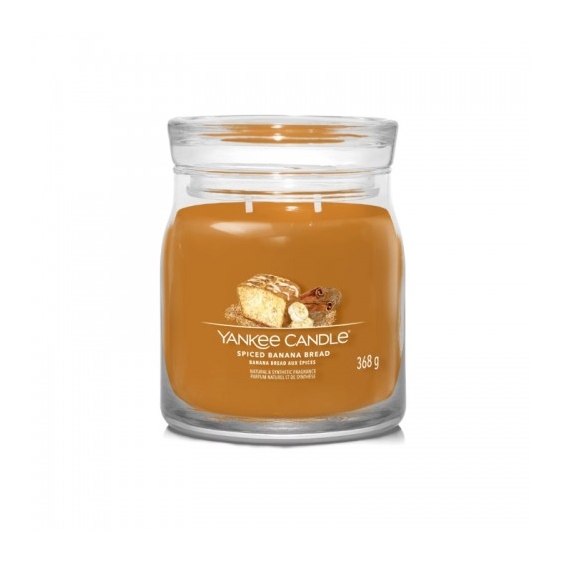 Yankee Candle Signature Spiced Banana Bread Candela In Giara Media 368 G