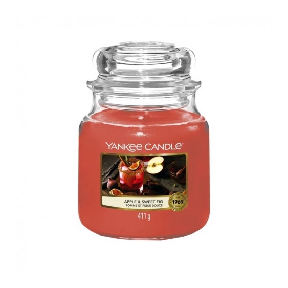 Yankee Candle Apple & Sweet Fig Candela Profumata In Giara Medium 411 G