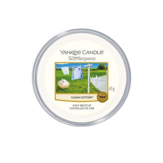 Yankee Candle Clean Cotton Scenterpiece Cera Da Fondere 61 G