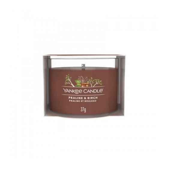 Yankee Candle Praline & Birch Candela Votiva In Vetro 37 G