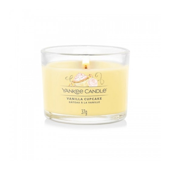 Yankee Candle Vanilla Cupcake Candela Votiva In Vetro 37 G