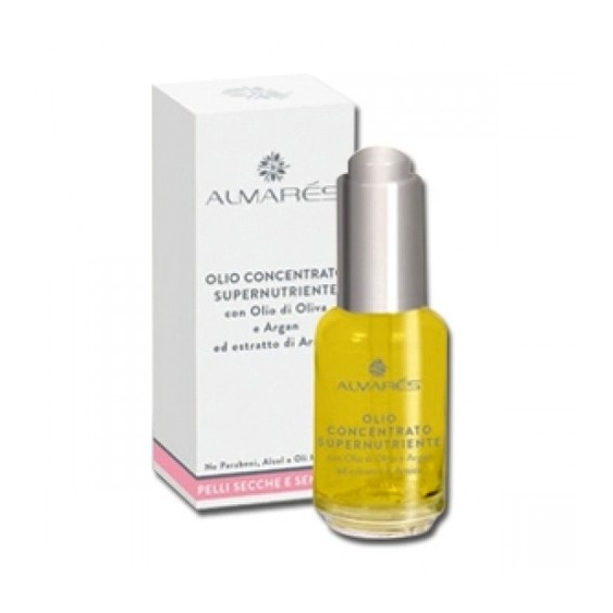 Almares Olio Viso Concentrato Supernutriente Con Olio Di Oliva Ed Argan 30 Ml