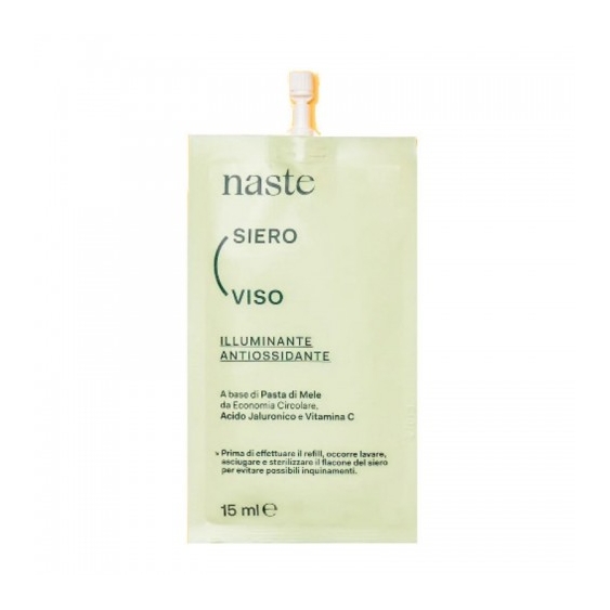 Naste Beauty Siero Viso Illuminante E Antiossidante 15 Ml Refill