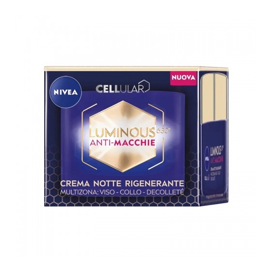 Nivea Cellular Luminous 630 Anti Macchie Crema Notte Rigenerante 50 Ml