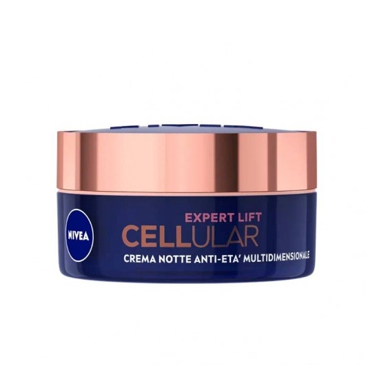 Nivea Cellular Expert Lift Crema Notte Anti-Età Multidimensionale 50 Ml
