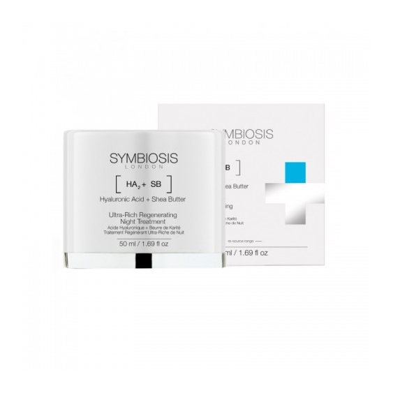 Symbiosis Acido Ialuronico + Burro Di Karitè Trattamento Notturno Rigenerante Ultra-Ricco 50 Ml