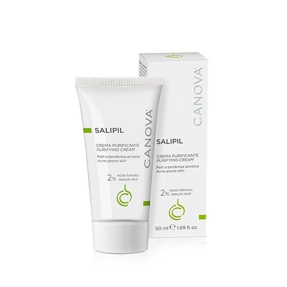 Canova Salipil Crema Per Il Viso Per Pelli Acneiche Spente Senescenti E Opache 50 Ml