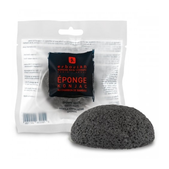 Erborian Konjac Sponge Spugnetta Esfoliante Al Carbone Di Bamboo