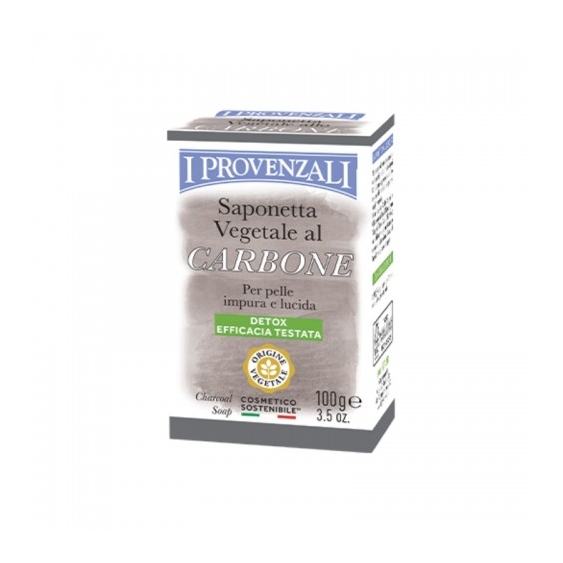 I Provenzali Saponetta Vegetale Al Carbone Per Pelli Impure E Lucide 100 G