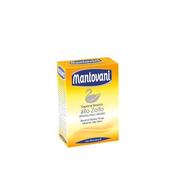 Mantovani Sapone Neutro Allo Zolfo Per Pelli Grasse Panetto Da 100 Gr