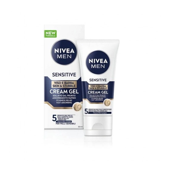 Nivea Men Sensitive Cream Gel Viso E Barba 50 Ml