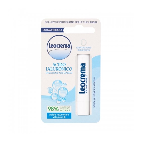 Leocrema Lip Balm Acido Ialuronico Balsamo Labbra Idratante E Protettivo 5,5 Ml
