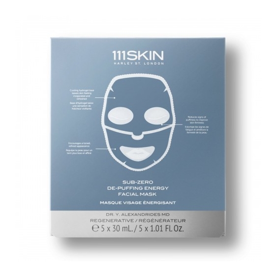 111 Skin Sub-Zero De-Puffing Energy 5 Maschere Anti-Gonfiore Da 30 Ml